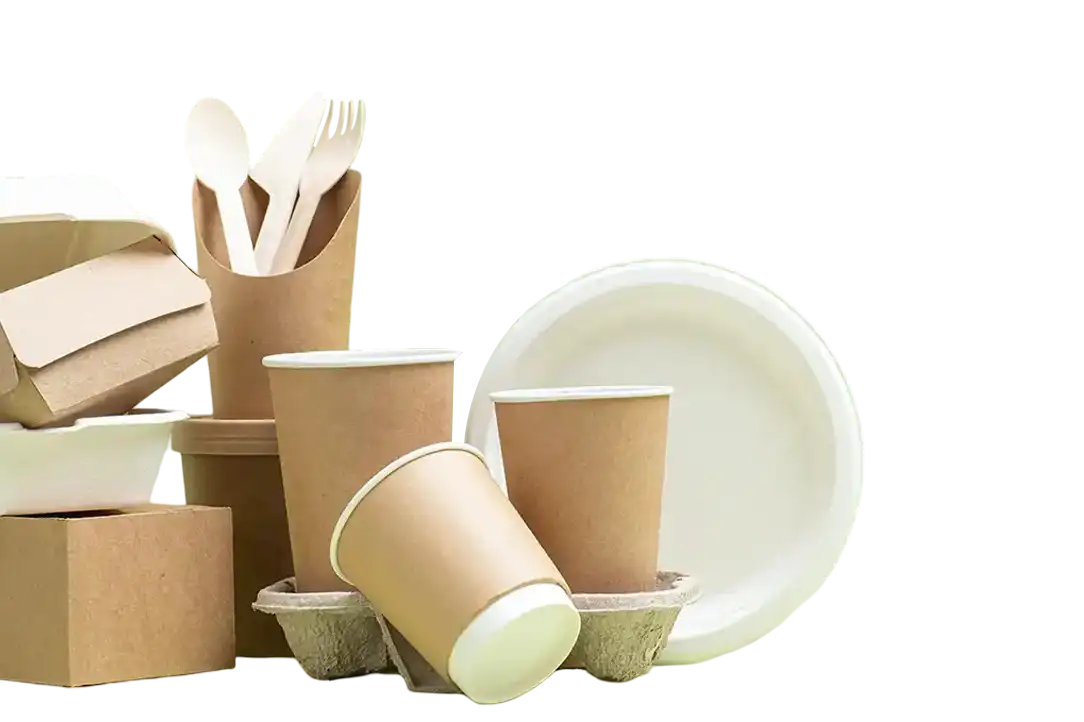 Variety of eco-friendly packaging products